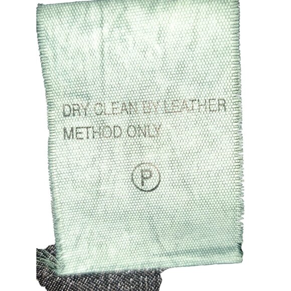 Pamela McCoy Womens Genuine Leather Trench Coat Black Mink Style Fur Collar M - Picture 3 of 7